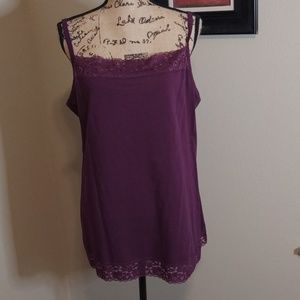 Dark purple lace Cami